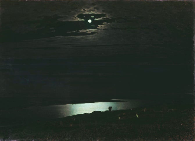Arkhip Kuindzhi, Moonlit Night on the Dnieper, 1880.