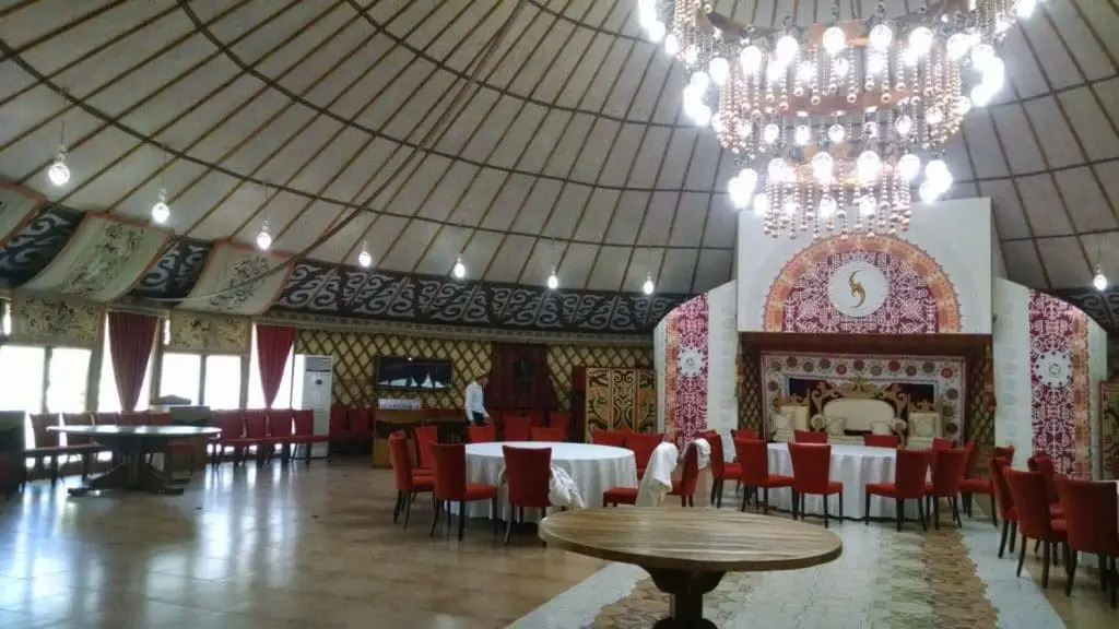 Interior of Banquet Hall Yurt