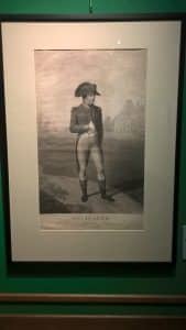Napoleon: One of the French prints on display.