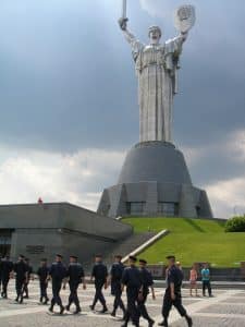 Base of the "Mother Motherland" monument Base of the "Mother Motherland" monument
