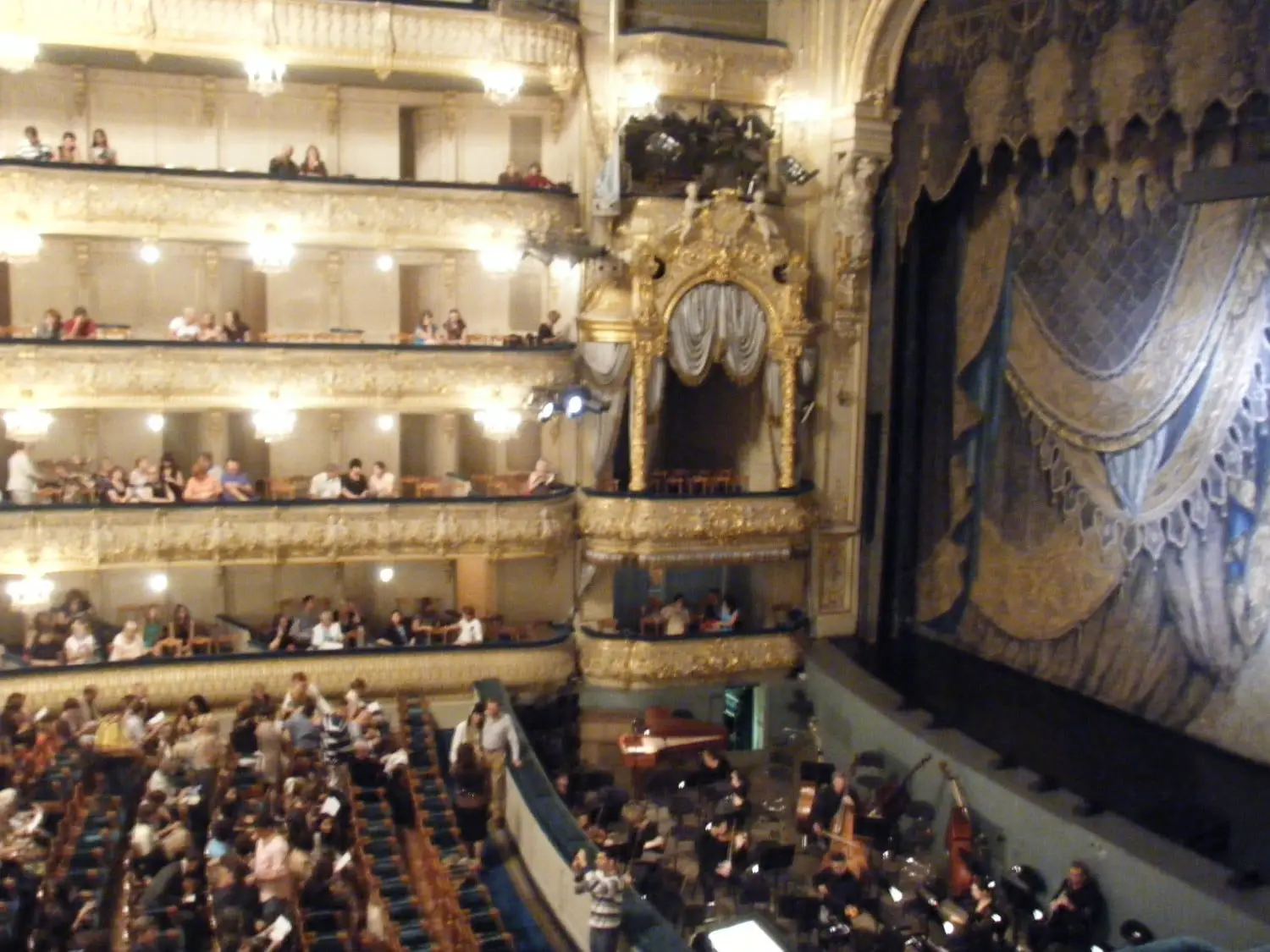 The famous Mariinsky curtain