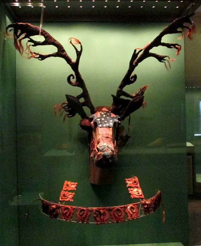 Leather horse mask from a burial site of Tashtyk culture