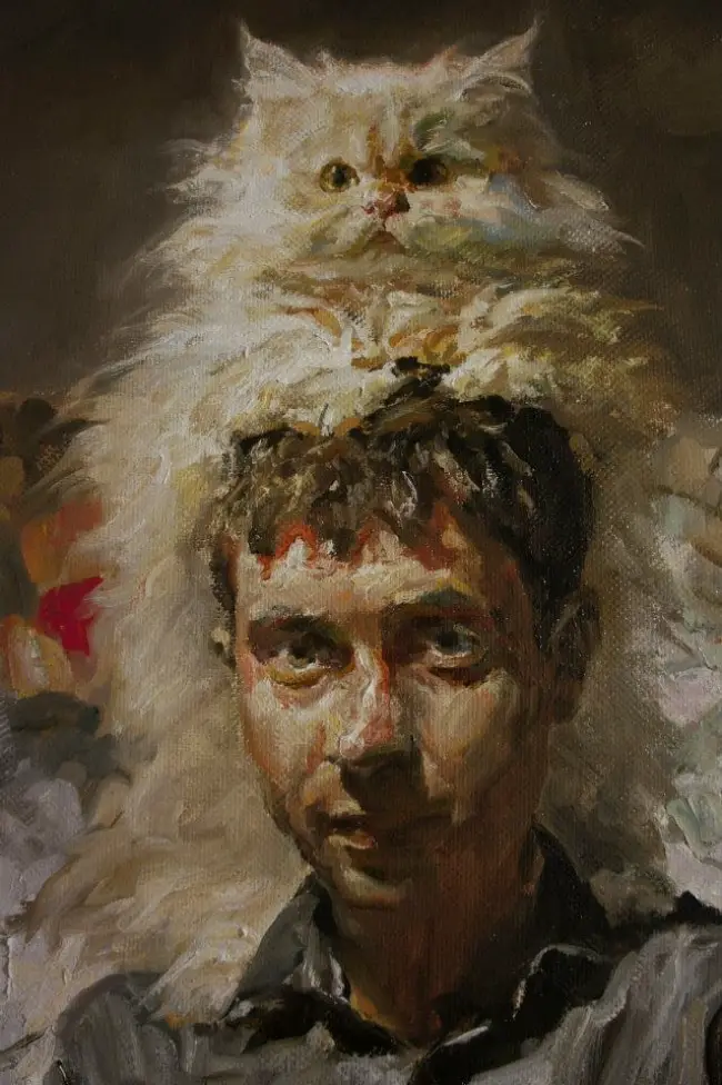 Self-Portrait in Royal Style by Kostya Lupanov. Self-Portrait in Royal Style. Fragment.