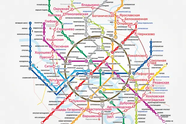 Moscow Metro Moscow Ring Railroad map