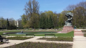 The monument to Chopin in Łazienki Park
