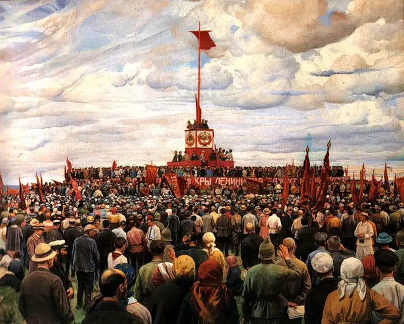 I. Brodsky - Day of Constitution, 1930