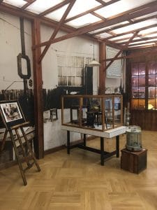 Some of Marie Curie's former scientific equipment.