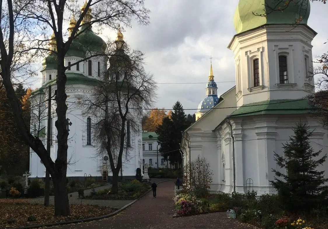 Saint Michael’s Vydubychi Monastery in Kyiv, Ukraine