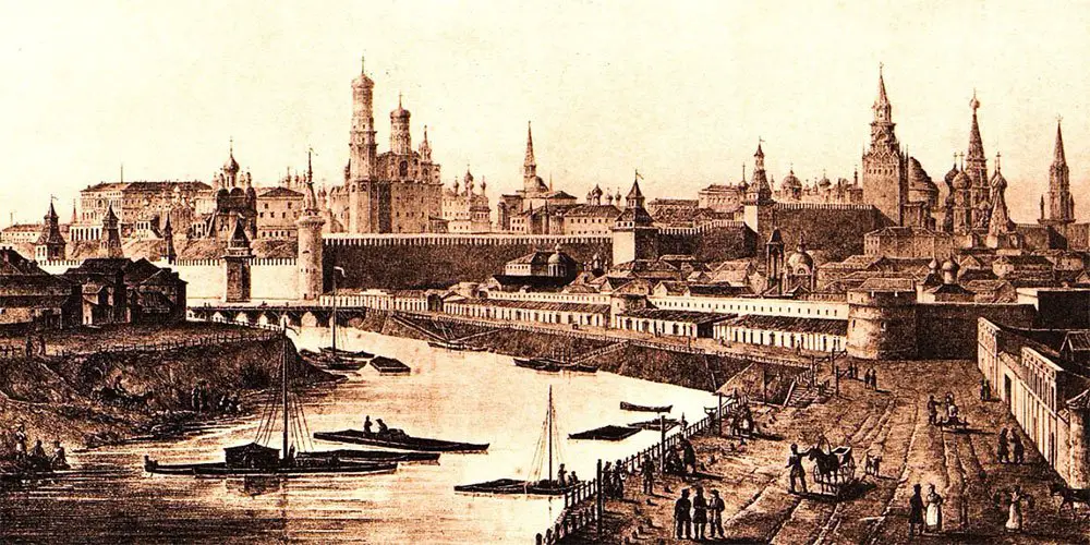 Moscow Kremlin History 1825