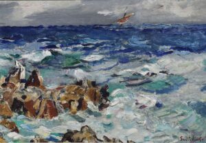 Grishchenko, Gust of Wind, Impressionist Art