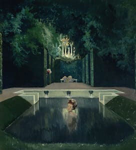 Alexandre Benois, The Bath of the Marquise, 1906,