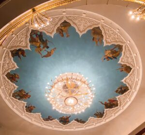 Theatre ceiling of The Kyrgyz State Opera and Ballet Theater