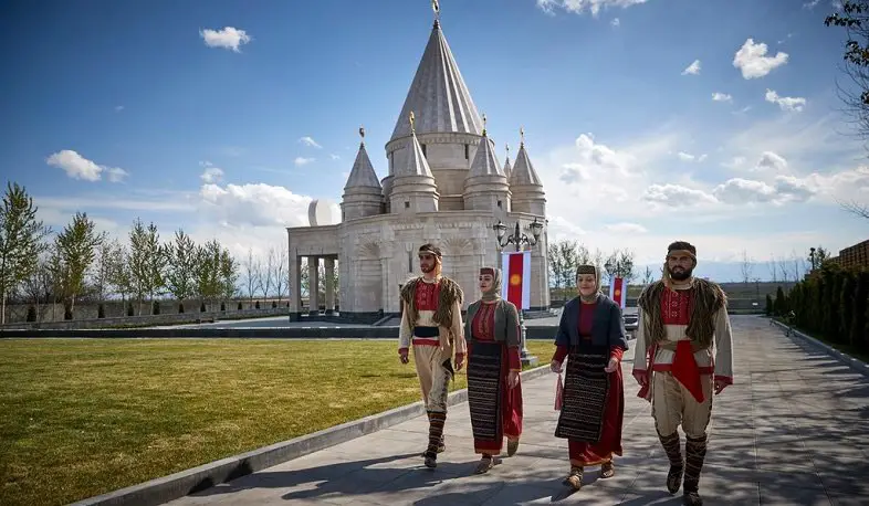Yazidis Ziarat Yazidi Temple in Aknalich, Armenia.