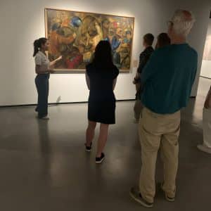 Viewing The Caravan by Russian avant-garde artist Alexander Volkov.