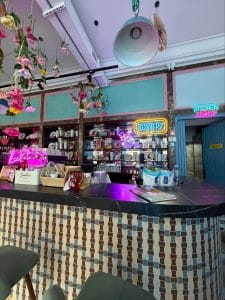 The bar at Big Book Cafe.