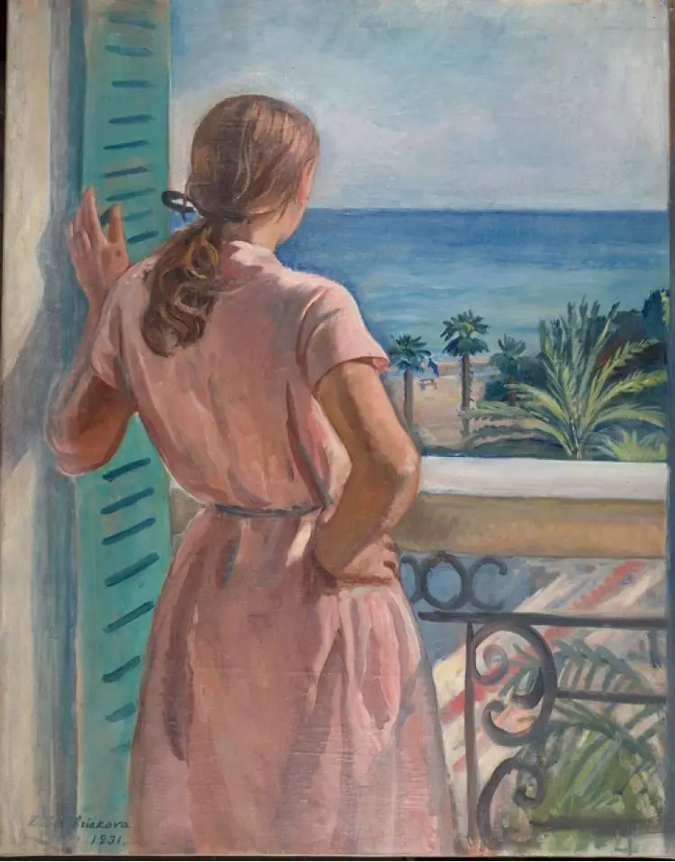 Zinaida Serebriakova, Katya on Balcony – 1931