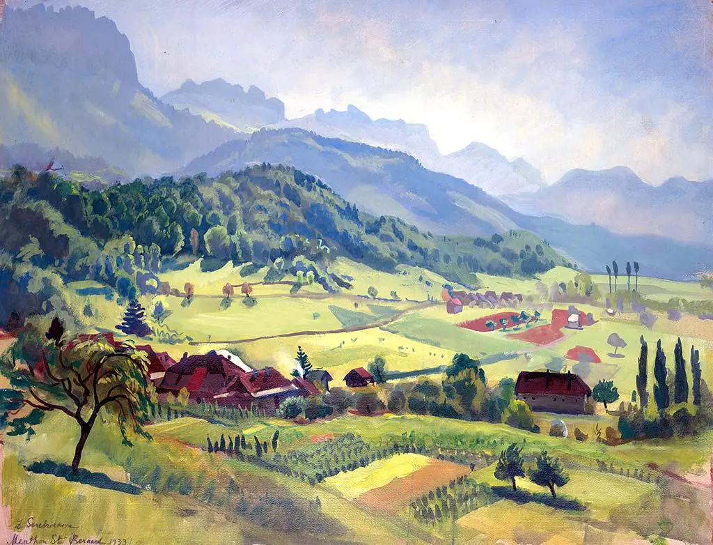 Zinaida Serebriakova, Savoie Alps Above Annecy – 1933